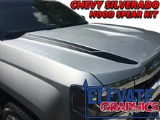 For Chevy Silverado Graphics Hood Spears Vinyl Stripes Decals Stickers 2016-2018