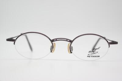 Lunettes Vintage Robert Rüdger 1960 Ovales En Titane Argenté - NOS (New Old Stock), Allemagne