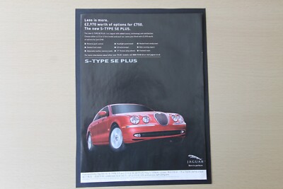 Original JAGUAR S-TYPE SE PLUS Zeitschriftenwerberahmen - Fertig Wandkunst Flatpack