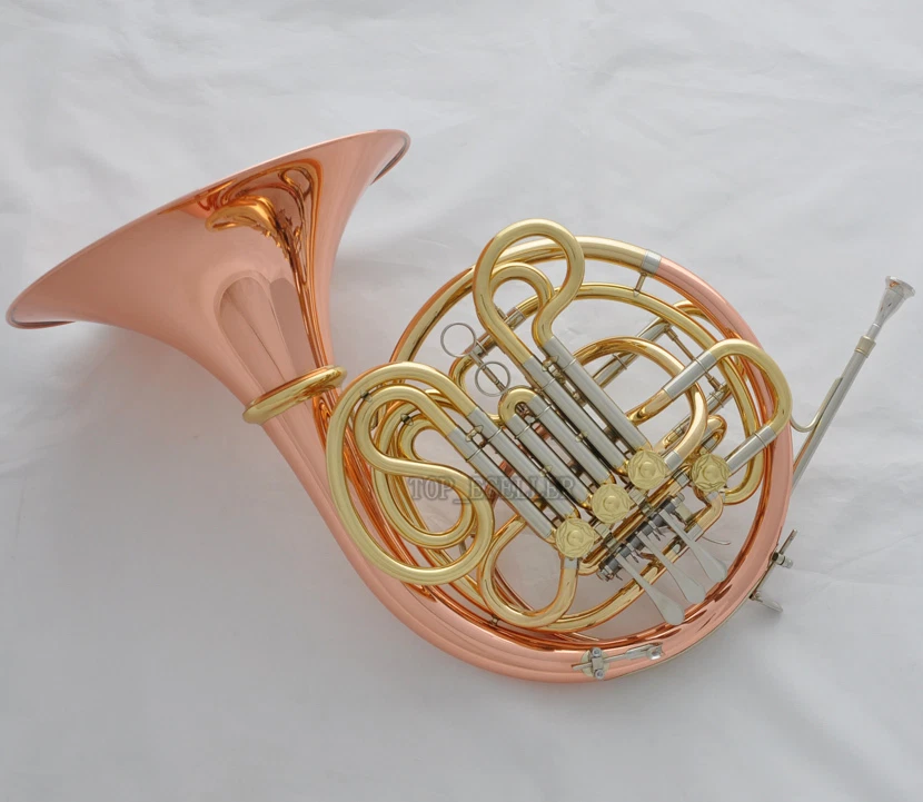 Professional Rose Brass Double French Horn F/Bb 4 Key with case | eBay