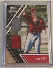 2017 Panini Elite Extra Edition Nick Senzel dual relic #’d to 299 Reds!