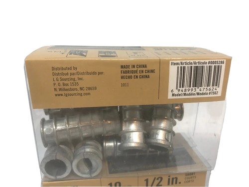 Lotto di 40 Blue Hawk 1/2" Short Lag Shield #0005286 (4 confezioni x 10 = 40) - Foto 4 di 5