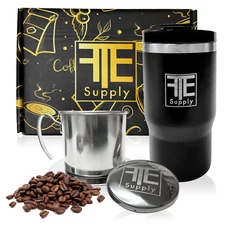 TFE NEW Style Vietnam Coffee Ca Phe Phin Filter Press Maker Large 8 oz Full Set