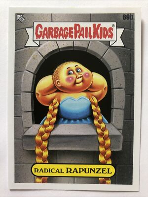 Garbage Pail Kids 2022 Topps Stickerbuch Worms Radical Rapunzel 69b