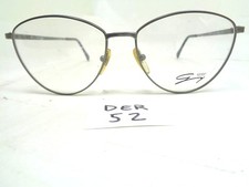 New Old Stock Vintage Genny Eyeglasses 1990's 526-5126 Grey Italy Round DER-52 