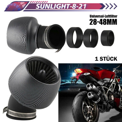 Motorrad Luftfilter 28mm 35mm 42mm 48mm Universal 100cc 125cc Mopeds