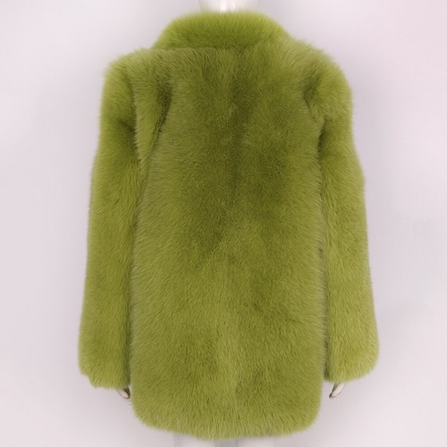 Mens Luxury Full Pelt Real Fox Fur Coats Winter Thick Genuine Fur Lapel Overcoat - Picture 15 of 28