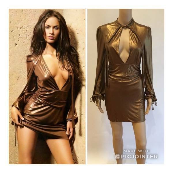 GUCCI SEXY VINTAGE SS 2006 RUNWAY PLUNGING DRESS … - image 1