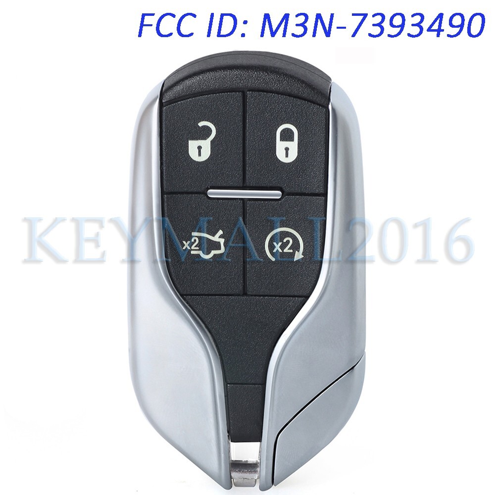 M3N-7393490 Remote Key Fob for Maserati Ghibli Quattroporte Levante 433MHz
