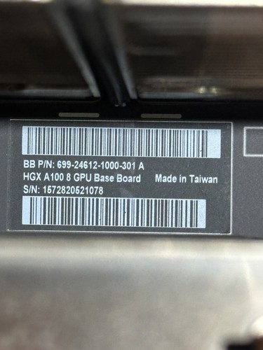 Nvidia HGX A100 8 GPU SXM4 AI Baseboard W/ 8x A100 40GB SXM4 TESTED ...