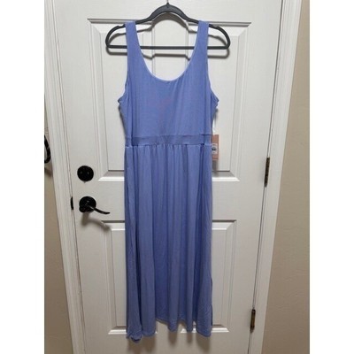 New Black Tape cloudy blue maxi with pockets Size XL