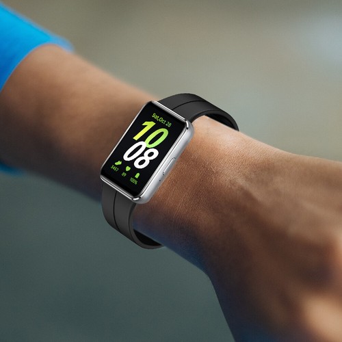 Silicone Strap Magnetic Folding Buckle for Samsung Galaxy Fit 3 (Black) - Zdjęcie 7 z 11