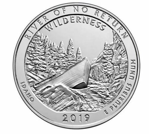 2019 5 oz. Silver ATB Frank Church River of No Return Idaho .999 Bullion Coin  - Picture 1 of 5