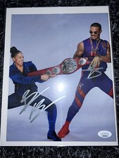 WWE Montez Ford & Bianca BelAir Autographed 8x10 Photo JSA COA