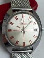 Vintage RARE Men WIRST WATCH POLJOT ПОЛЕТ SEKONDA 17 JEWELS USSR EXPORT