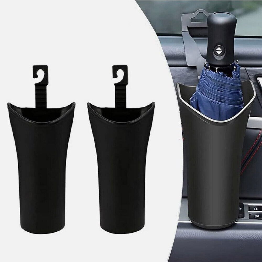 1/2Pcs Car Umbrella Holder Hanger Organizer Storage Box Hook Clip Accessories