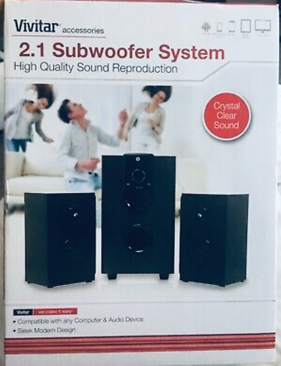 Subwoofer Vivitar 24 Soundbar VIVITAR ACCESSORIES SUBWOOFER SYSTEM
