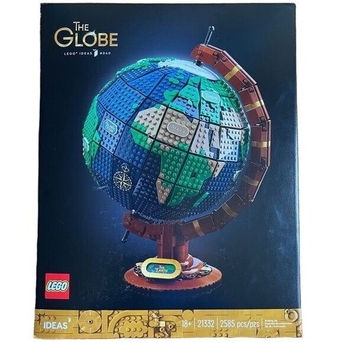 Lego Ideas 21332 Globo Terra Modello Decorazione 2585 Pezzi Nuovo Regalo Viaggiatore - Foto 1 di 15