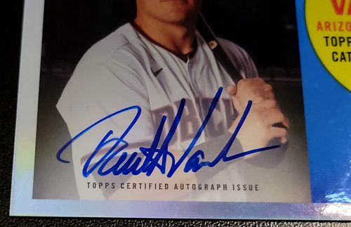 2021 Topps All Star Rookie Cup Daulton Varsho AUTOGRAPH GOLD HOLO - Bonus AUTO ! - Afbeelding 4 van 8