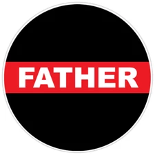 First Responder Firefighter Thin Red Line Father Bumper Sticker Military 5"