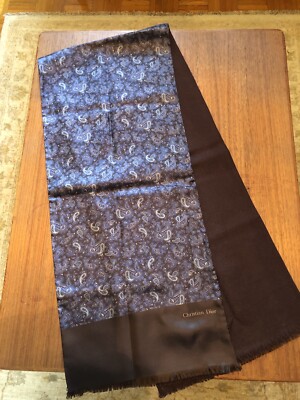 Christian Dior Mens Silk Scarf