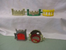 FIsher Price Little People Castle Fence Parts Pick 1 Gray Royalty Drawbridge Toy