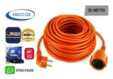 Cavo Prolunga Corrente Elettrica Presa Schuko Domestica Casa Giardino 220V 30MT
