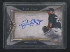 2018 TOPPS FIVE STAR  FRANK THOMAS AUTOGRAPH #ED 05/35  HIGHEND ONCARD AUTO  HOF