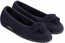 HAFLINGER CORDIAL PANTOFOLE BALLERINE DONNA IN FELTRO DI LANA CON CUORE |  SanitariaWeb