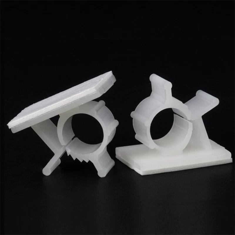 Nylon Self Adhesive Adjustable Cable Clips Wires Cord Holder Clamp Organizer - Image 4 of 4