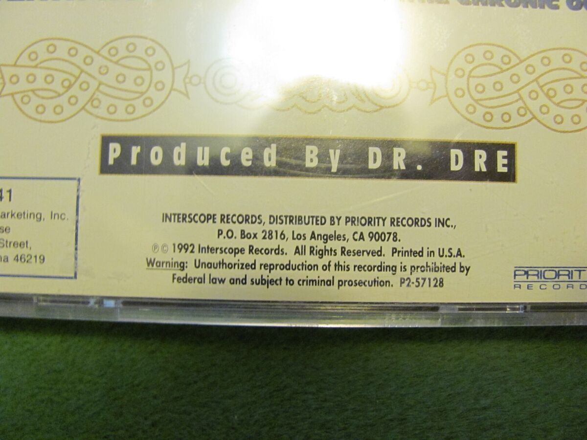 Dr. Dre The Chronic 1992 Interscope Records P2 57128 1st Dr. Dre The Chronic 1992 Interscope Records P2 57128 1st