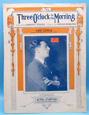 Three O'Clock In The Morning - Dorothy Teriss & Julian Robledo - Sheet Music