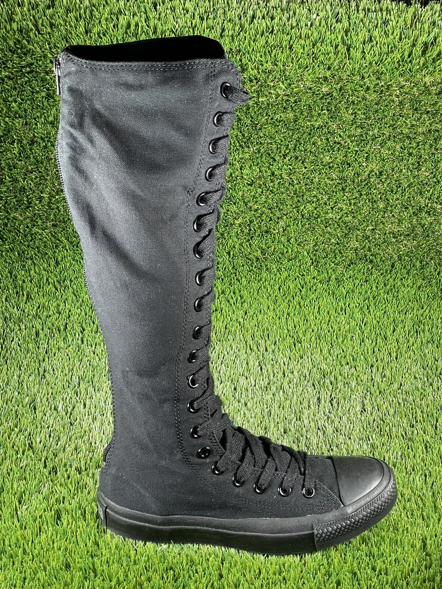 Converse knee high boots cheap black