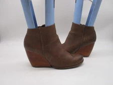 Kork-Ease Brown Leather Ankle Boots Womens  M/W  Size 7.5  Style K35422