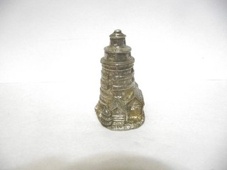 THIMBLE VINTAGE PEWTER A LIGHTHOUSE