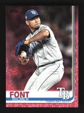 Wilmer Font Tampa Bay Rays 2019 Topps Pink #429 SN /50