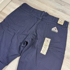 Bulwark FR Pants Men's 38x30 Navy Blue Flame Resistant Cat 2 NWT