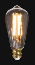 B P Lamp  Medium Base E26 LED Edison Bulb with Vintage Style Squirrel Cage