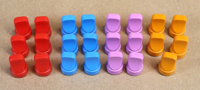 23 Plastic Game Markers Player Tokens Pieces Mixed Colors Board Game Replacement