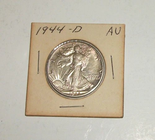 1944-D Walking Liberty Silver Half Dollar AU