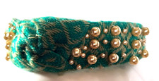 Handmade Cotton With Faux Pearl Embellishment Headband