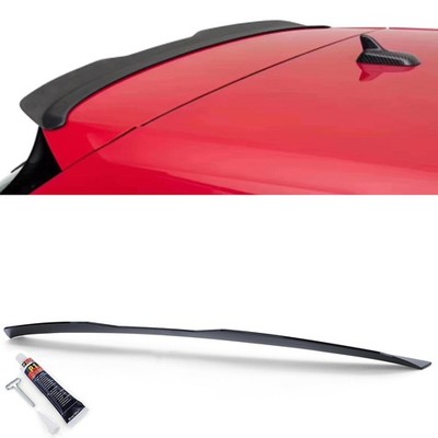 Dach Heckspoilerlippe Schwarz Glanz für VW Polo 5 6R 6C Facelift 14-17