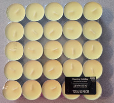 COUNTRY HOLIDAY SCENTED Indoor Outdoor Tealight Candles Bulk 100 Pack