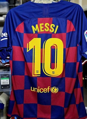 2019/20 FC Barcelona #10 MESSI LA LIGA Home Soccer Jersey AJ5532