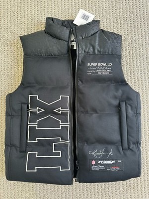 Off Season Brand Med NFL Super Bowl 2025 Puffer Vest Signed Kristin Juszczyk NWT