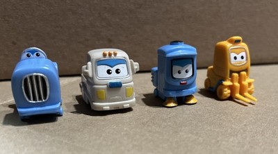 Super Wings Transform-A-Bots Airport Crew Mini Figs Lot Of 4-Sammy/Joey/Ray/Bob