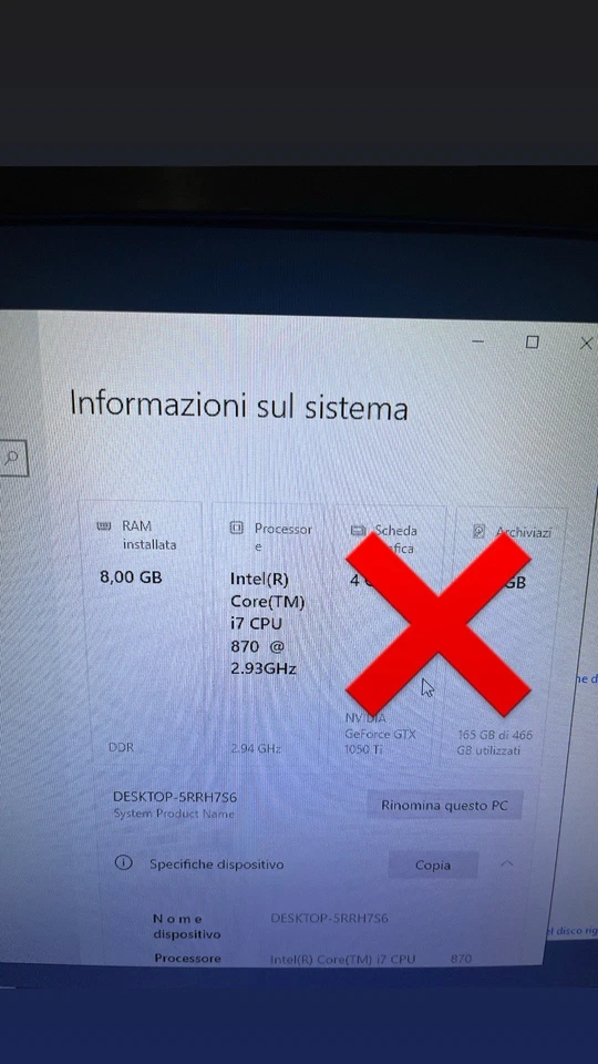 Scheda Madre ASUS P7P55-M /CPU Core I7 8-70/ RAM DDR3 8gb - Immagine 2 di 2