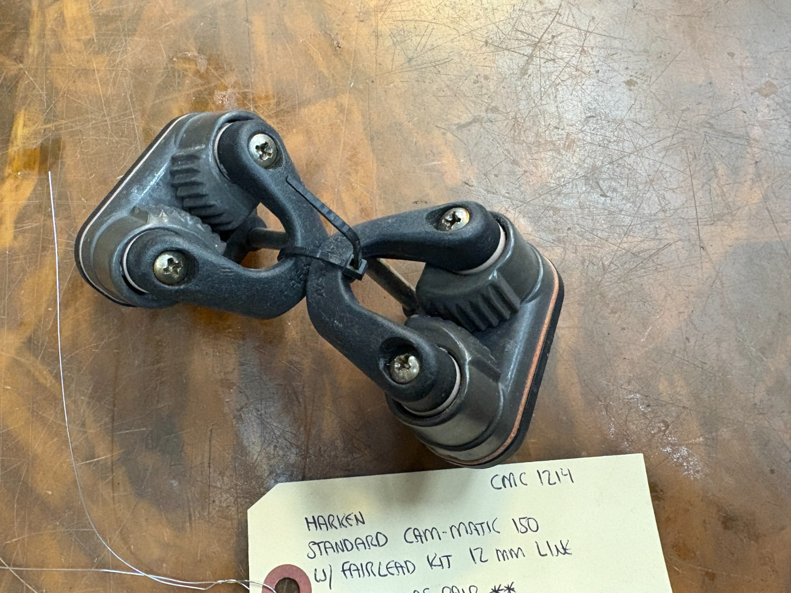 HARKEN CAM-CLEAT STANDARD CAM-MATIC 150 W/ FAIRLEAD KIT 12MM LINE SOLD AS PAIR