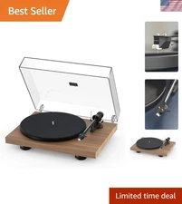 Debut Carbon EVO Audiophile Turntable with Sumiko Phono Cartridge - Satin Walnut