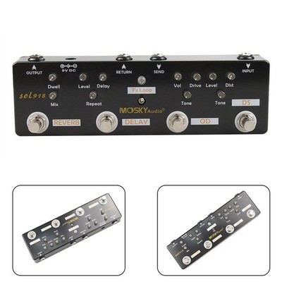 Multieffektpedal Multieffektpedal Overdrive 5-in-1 Verzerrung hochwertig